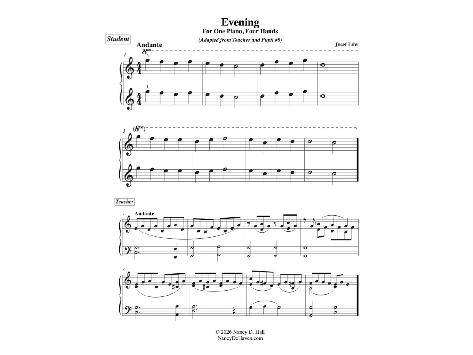 Duet: Evening in Every Major Key